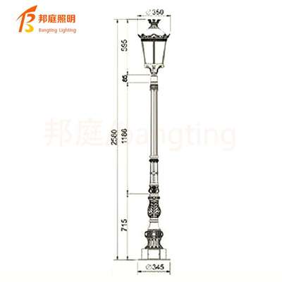 太阳能户外庭院灯防水复古怀旧公园花园景观灯别墅门庭灯家用路灯