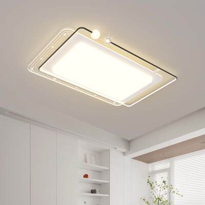 长方形创意吸顶灯led卧室家用客厅大气后现代简约个性餐厅书房灯