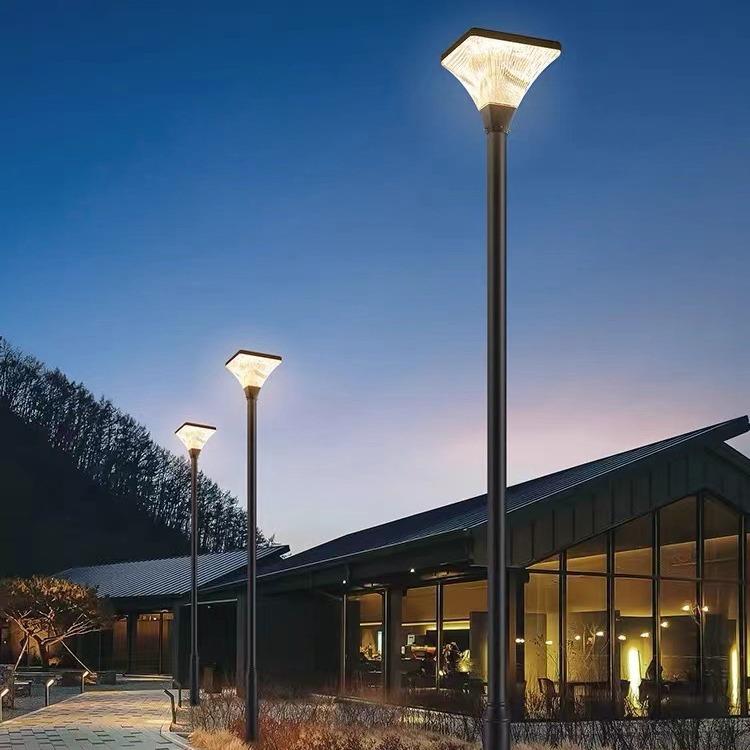 太阳能庭院灯家用户外超亮别墅小区广场3米现代景观高杆灯6米路灯