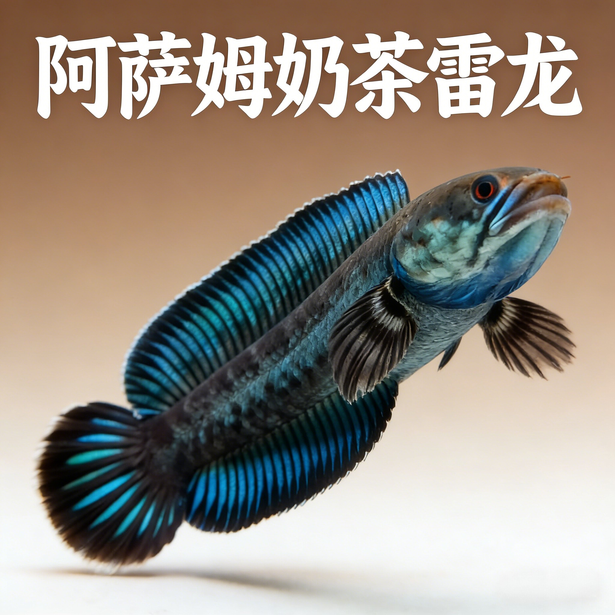 阿萨姆小型奶茶雷龙大帆超蓝淡水鱼活体凶猛观赏鱼热带鱼正宗