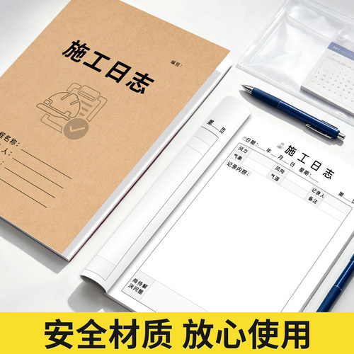 施工日志记录本牛皮纸加厚