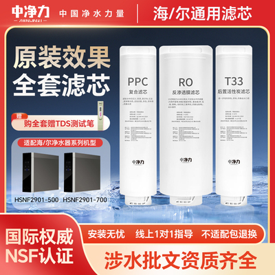 中净力滤芯适配斯特劳斯海尔净水器滤芯HSNF2901-500/700RO膜机