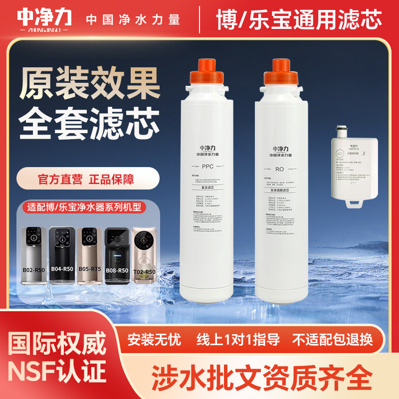 中净力滤芯适配于博乐宝净水器滤净水/饮水机配件耗材