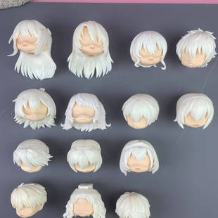 GSC粘土人 白膜头发 ob11魔改配件分尸正版散货