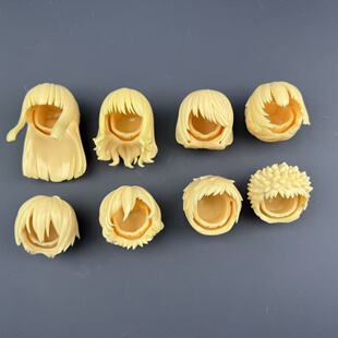 gsc粘土人头发 前后头发白膜配件 ob11头发 魔改头发 正版散货