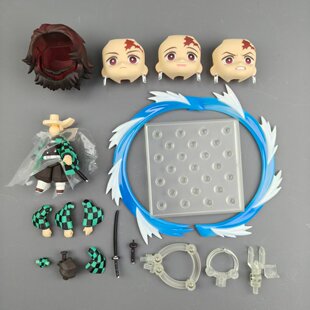 正版GSC粘土人 鬼灭之刃 灶门炭治郎 头发 表情脸 武器配件手办