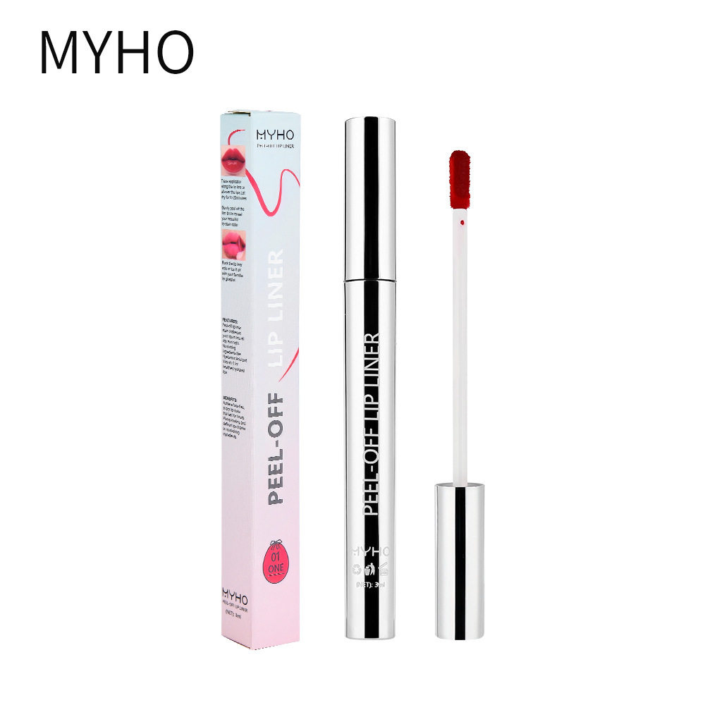 美妆MYHO银管撕拉唇线笔勾线轮廓雾面哑光上色显白不易晕染剥离式,彩妆/香水/美妆工具,唇笔/唇线笔,淘宝优惠券,粉丝福利购,淘宝优惠卷
