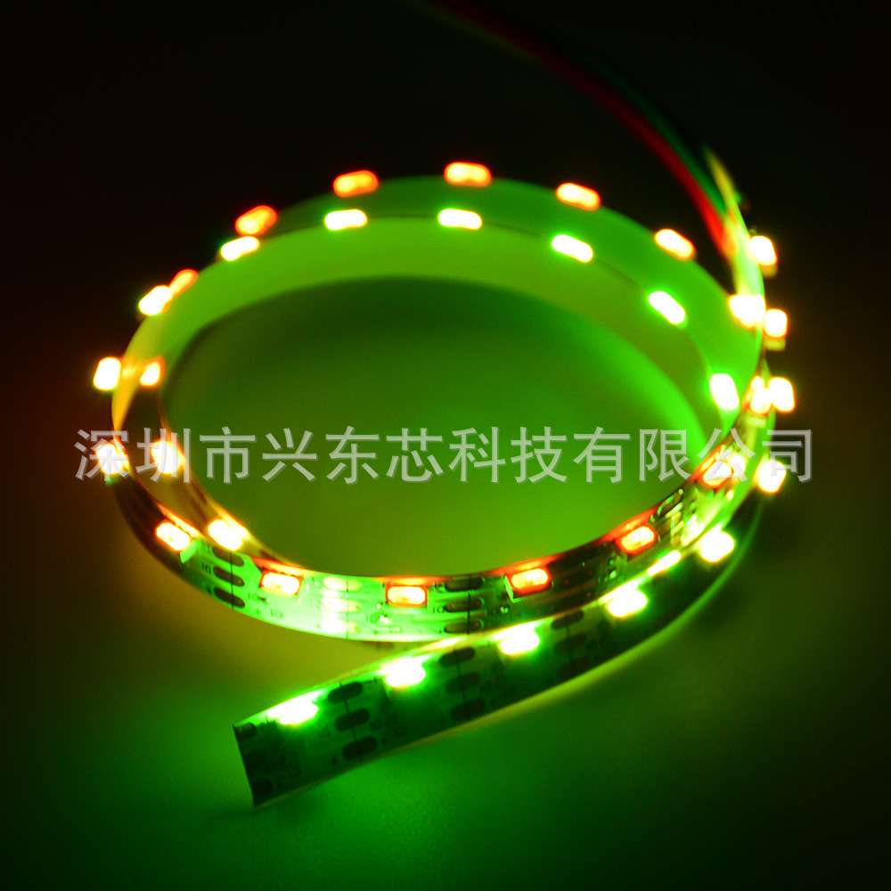 LED全彩跑马灯带WS2812B升级版SK6812内置IC90段90灯4020侧发光