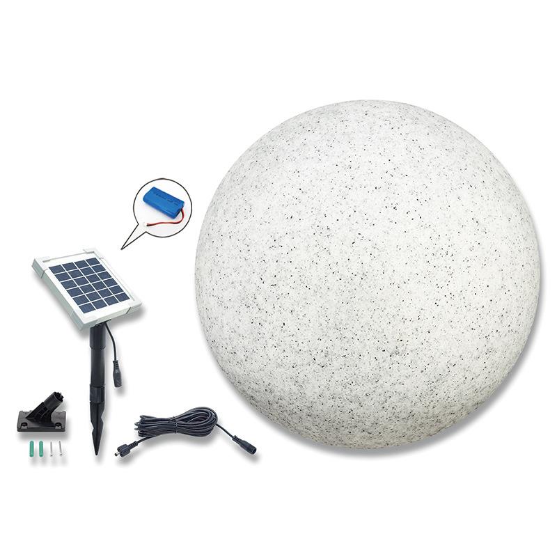 2W/6V 太阳能户外球灯防水庭院灯仿真大理石草坪灯-SL2-50MQ