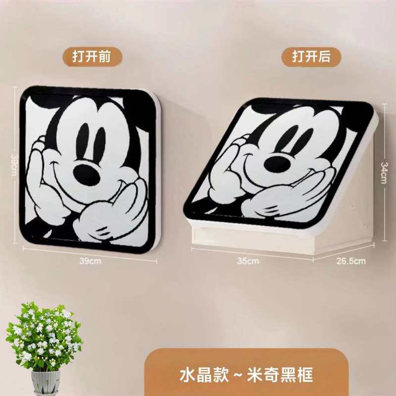 浴室壁画收纳箱卫生间放衣服防水免打孔壁挂折叠收纳柜赵之李