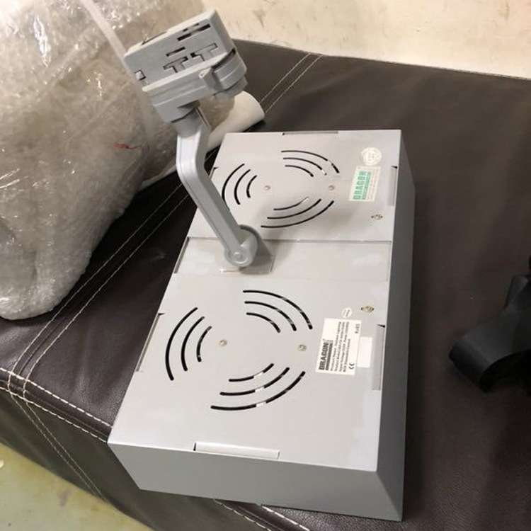 LED方形轨道灯 无主灯博物馆画廊橱窗展示灯24W四线轨道灯成品