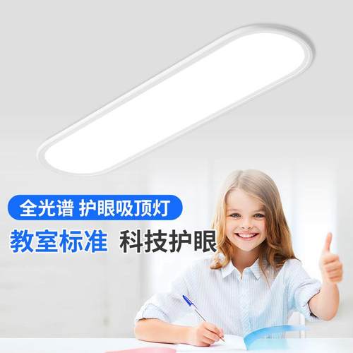 过道灯走廊灯简约现代创意新款家用长条入户玄关全光谱护眼吸顶灯