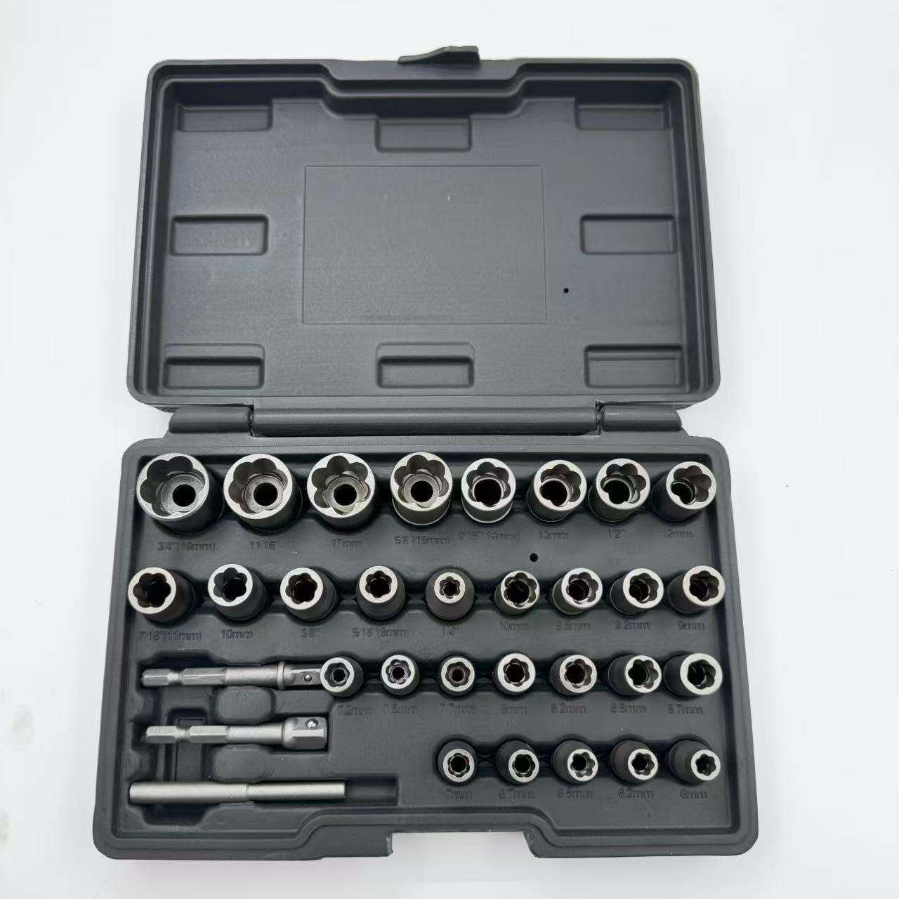 32pcs套装螺帽取出器破损残缺螺丝螺母取出器螺丝螺帽拆除工具