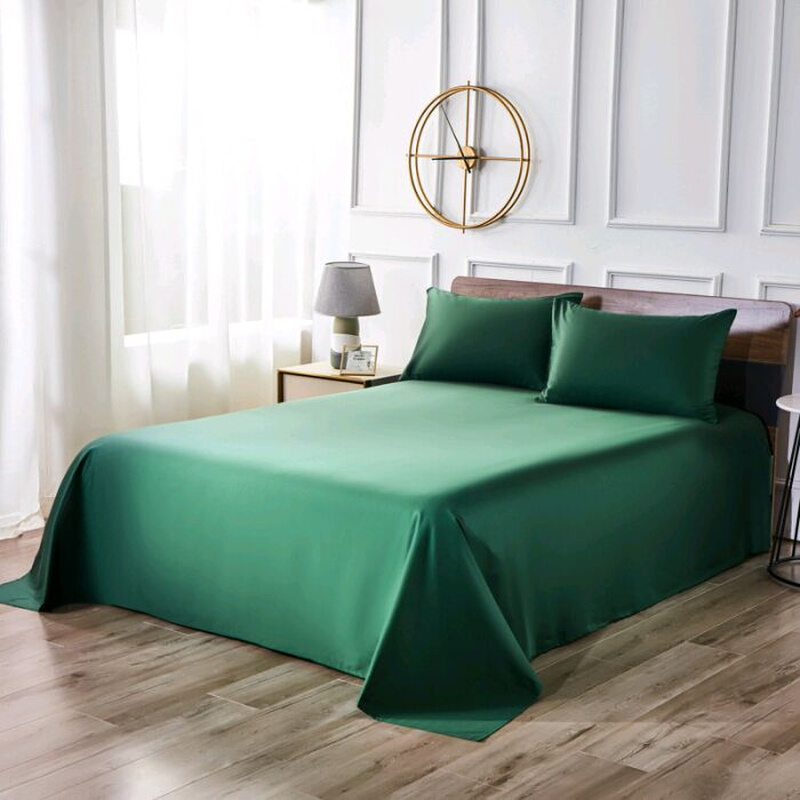 新款100支长绒棉直角床单250×245纯棉纯素色300×245