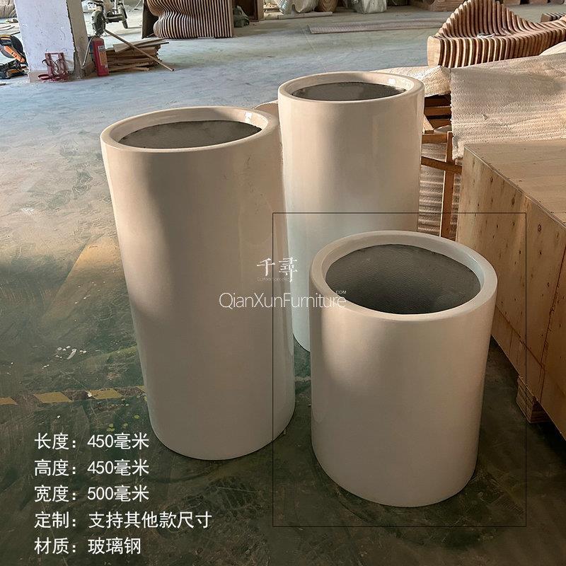 实木切片椅玻璃钢花盆座椅商场休闲树池艺术公共长椅商业美陈定制