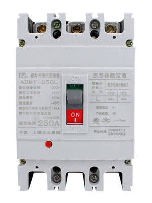 品D牌三相三线3P空气开关CM1 250L 3300 225A 250A塑壳断路器38新