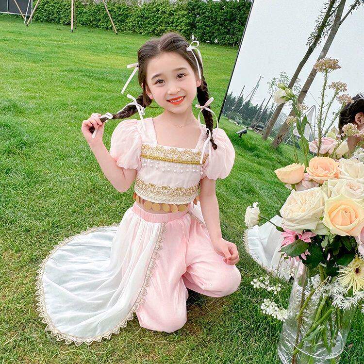 女童民族风套装夏季2025