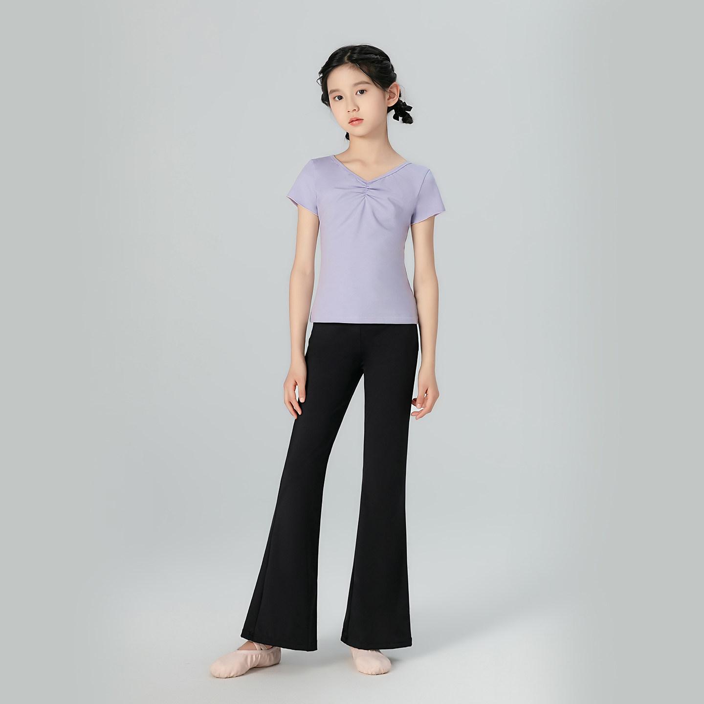 女童练功服儿童舞蹈服短