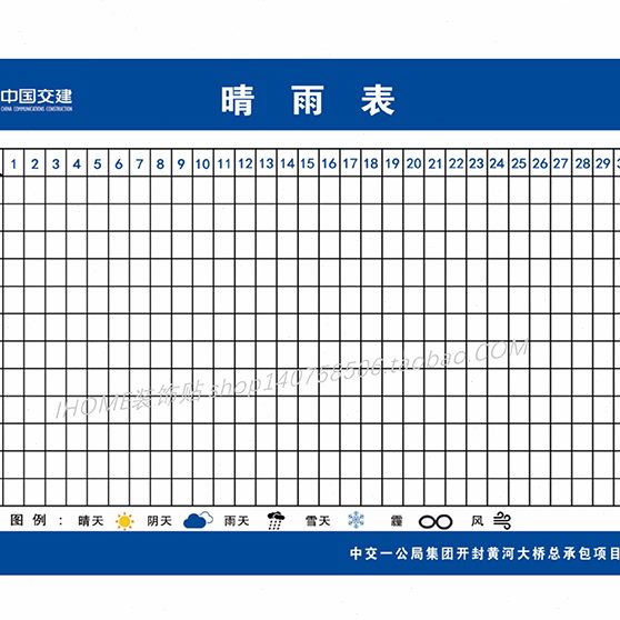 天气图标贴纸晴雨表销控表施工进度贴工作计划表记号标签贴不干胶