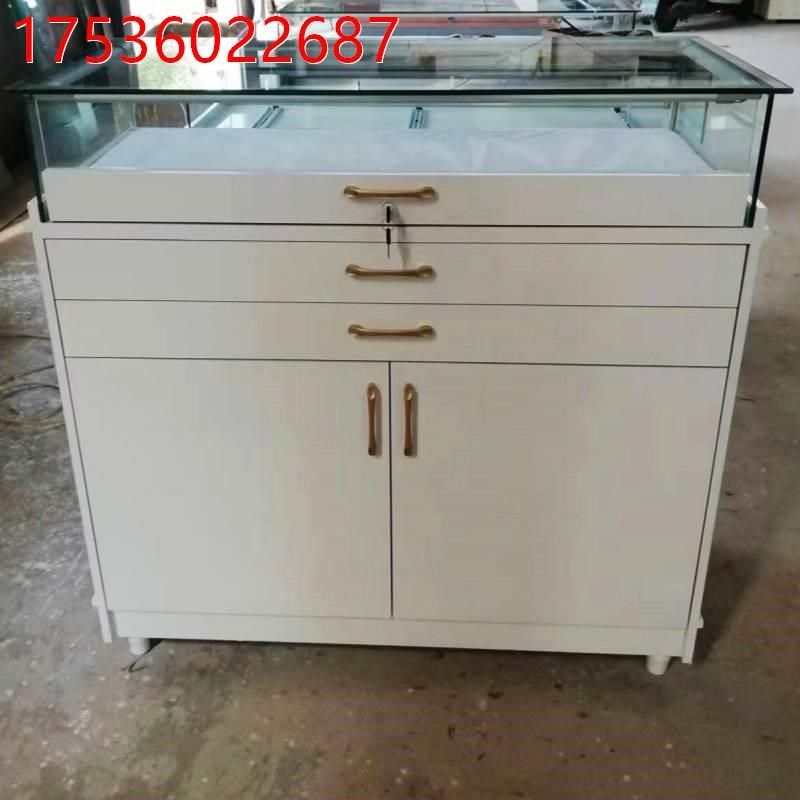 新款简约现代珠宝玉器首饰品多功能玻璃展柜中岛展示柜台精品精品