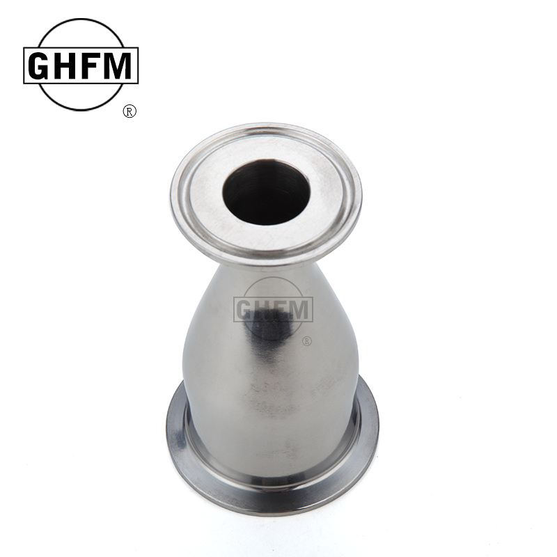 直销正304卫生级快装大小头 异径管 卡箍式管件 不锈钢镜面变径管