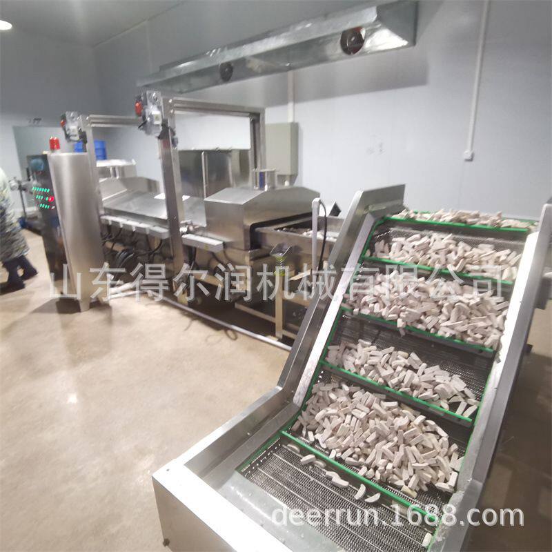 贺州芋头条油炸机 槟榔芋头加工设备 日处理量20吨 自动化生产线