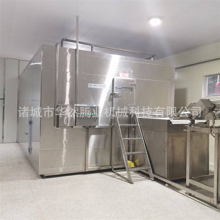 油条速冻机华然SSD-500龙虾尾冷冻机器树莓速冻流水线 包子单冻机