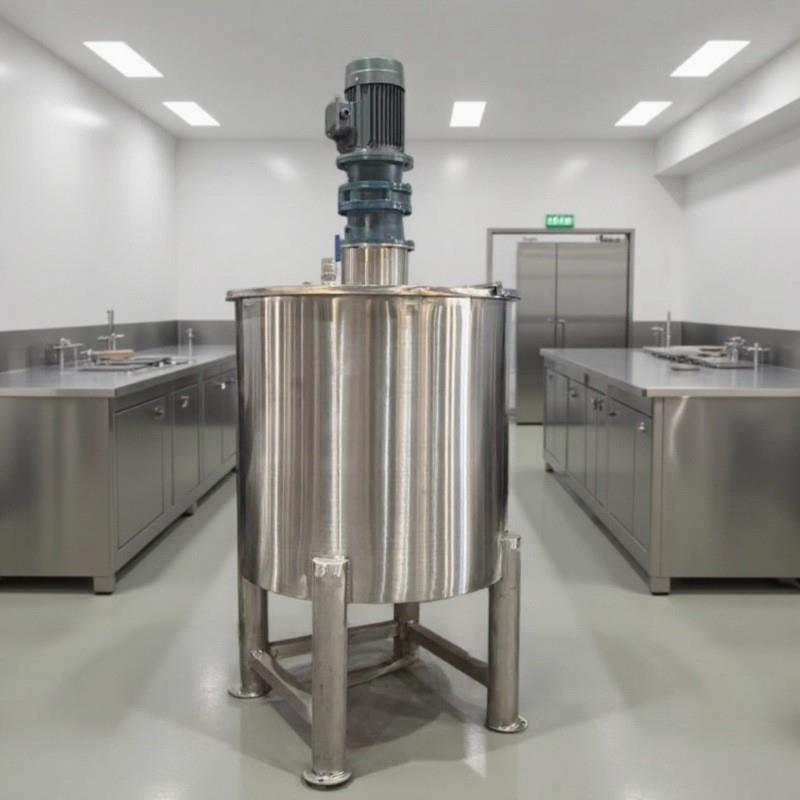厂家化工原料混合设备 清洗剂移动式混料罐 立式液体不锈钢搅拌罐
