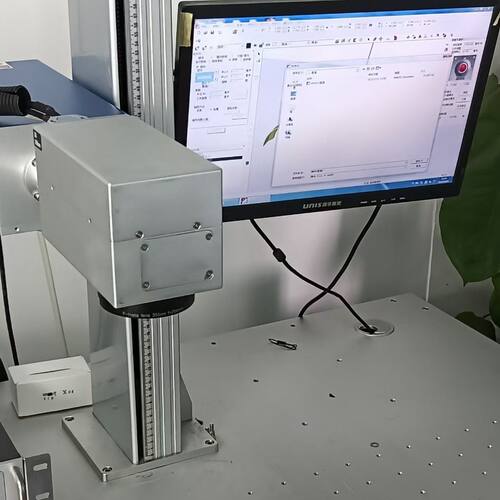 激光雕刻机金属铭牌光纤打标机 高精度木材喷码打码刻字机 KX-C