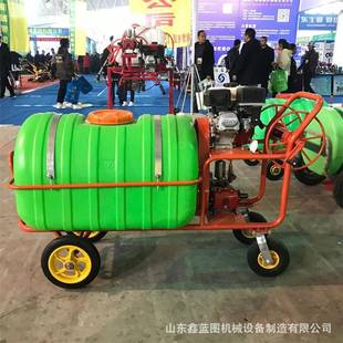 00升盘管式手推打药车水柱雾化两用型汽油弥雾机 果园移动喷雾器