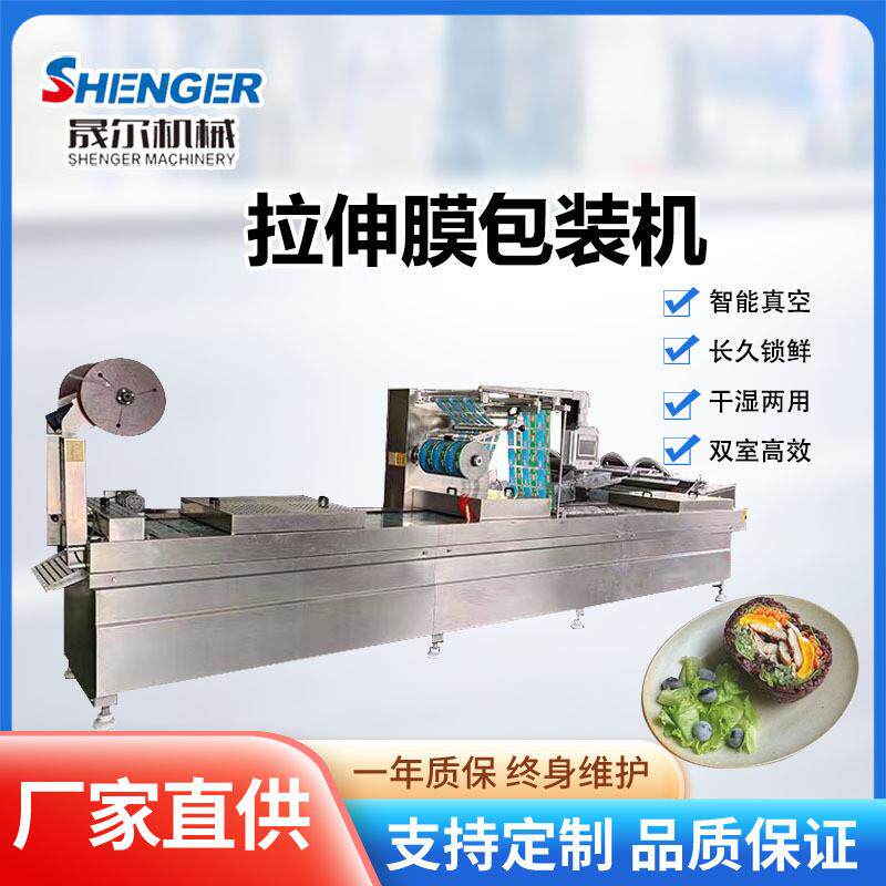 蟹柳拉伸膜包装机 七色糙米饭团连续式包装机 臭干子真空包装机