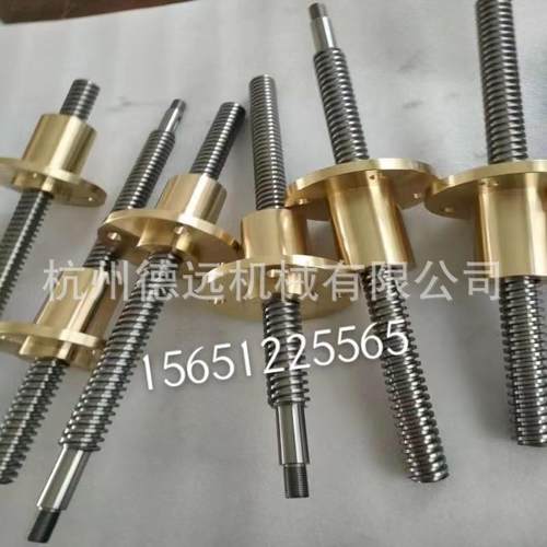 梯形丝杆螺母套装 多头 微小型左右旋丝杆 正反牙T型丝杆