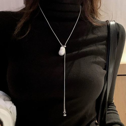 1217【奥莱清仓】【新品专区】新款巴洛克仿珍珠可抽拉简约高级感