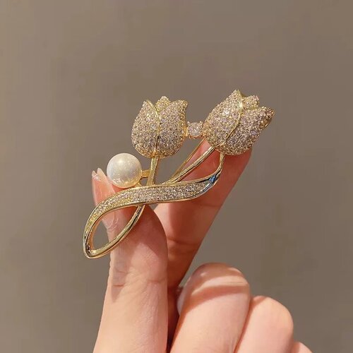 721【3折专区】春季上新丨奥莱撤柜郁金香花朵高档胸花精致优雅