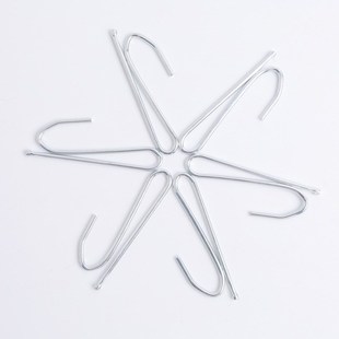 跨境货源电镀铁金属窗帘钩子单钩 窗帘配件钩子 尖钩现货