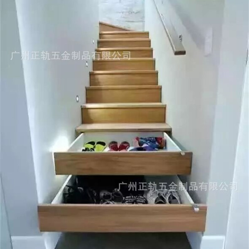 14寸 35cm重型工业导轨三节抽屉滑轨51宽机柜货柜滑道铁抽屉轨道