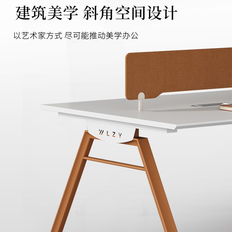 货源产地办公桌工位 现代简约带挡板职员电脑桌办公桌工位