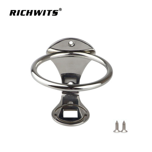 RICHWITS不锈钢杯架   游艇房车杯托五金配件  镜面抛光茶杯架