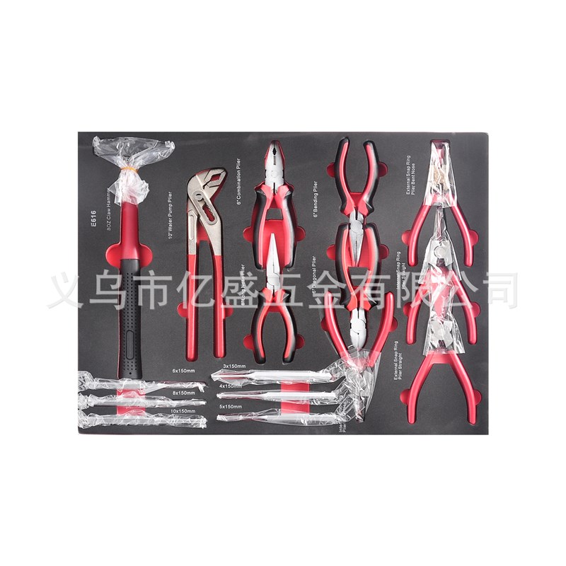 257PCS件套机修套筒组8层带工具碳钢镀铬有热滑接杆万向接头压批