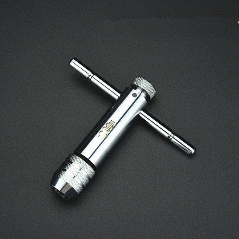 可调式棘轮丝锥绞手扳手丝攻扳手T型加长型丝锥铰手攻丝工具M3-M8