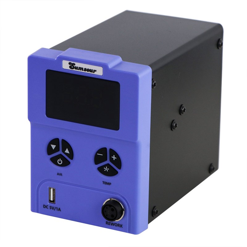 878D热风拆焊台可调温双数显带USB接口维修焊接工具