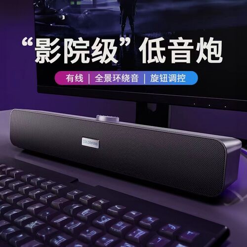 Colorfire 七彩虹 电脑回音壁音响音箱家用桌面长条音箱 CSP-5201