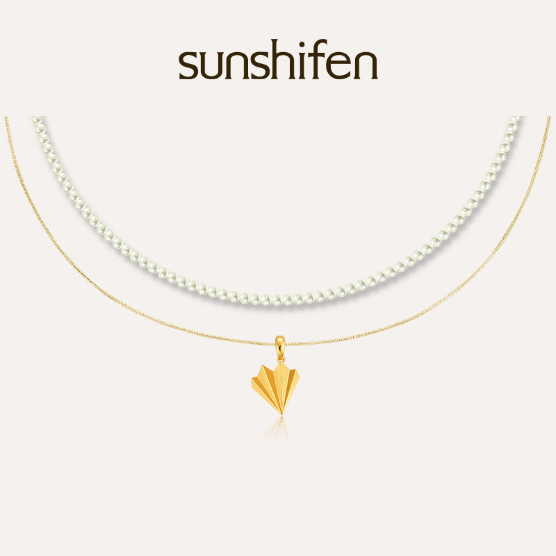 sunshifen  Foldlove系列折纸飞机项链吊坠DIY串珠叠戴送女友礼物,饰品/流行首饰/时尚饰品新,项链,淘宝优惠券,粉丝福利购,淘宝优惠卷