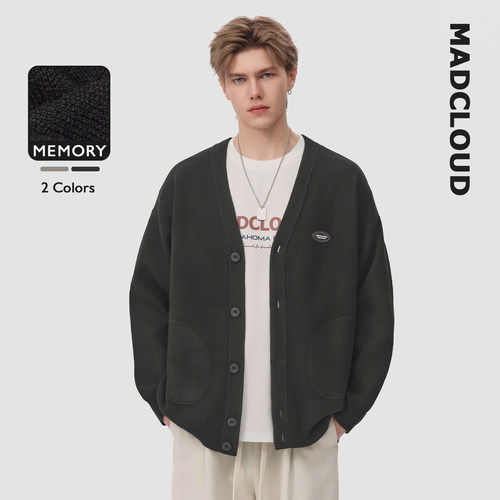 Madcloud春秋毛衣外套针织开衫