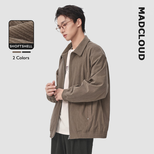Madcloud工装外套春秋灯芯绒夹克