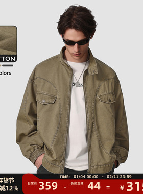 MAD官方 | 迈克罗德 美式复古水洗做旧春秋Vintage夹克工装外套男