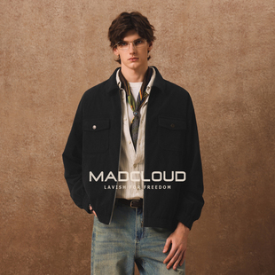 MAD官方 | 美版Vintage经典款老钱风短款外套男款重磅灯芯绒夹克