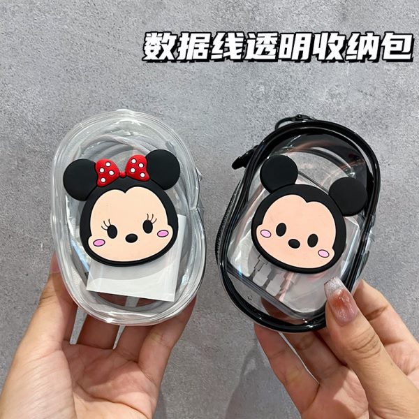 旅行口红收纳外出理线透明充电器耳机线神器数据线收纳包袋包外出