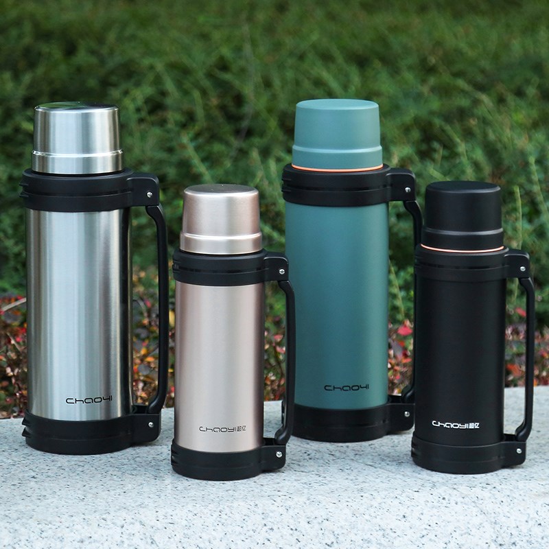 保温壶家用保温杯大容量不锈钢户外旅F行车载水壶便携暖热水瓶2升