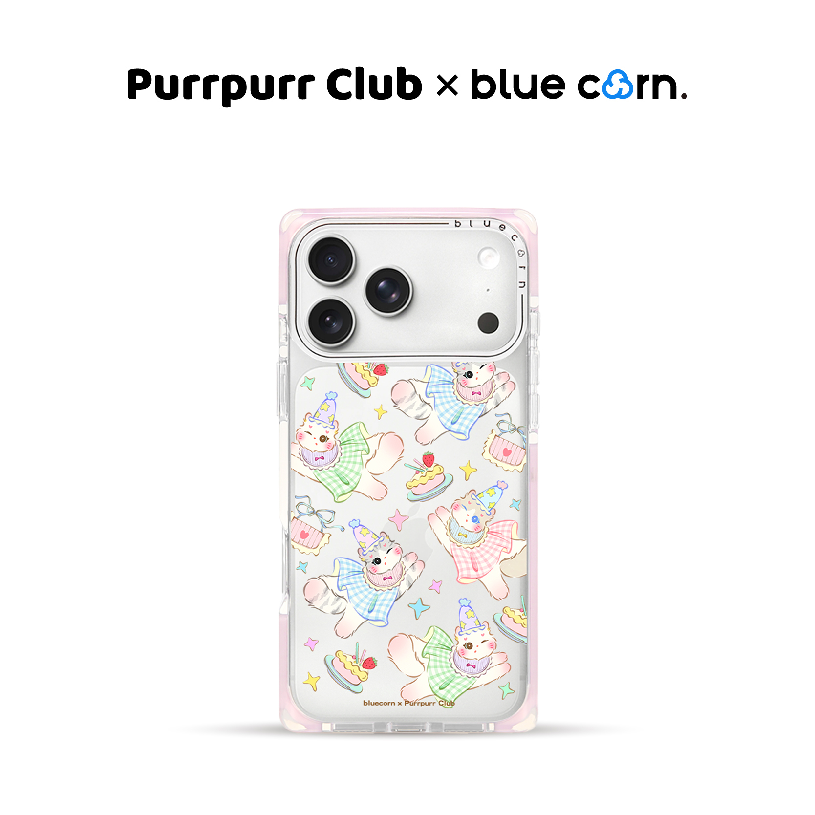 bluecorn蓝色苞米艺术家系列pipi生日帽 适用于iPhone 17 PRO MAX 16 pro 15 magsafe镜面磁吸防摔手机壳